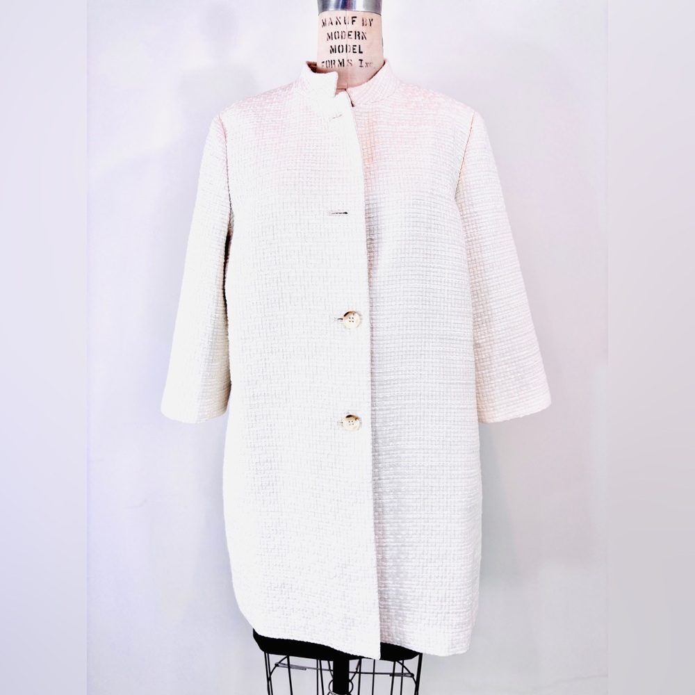 Anne Taylor Factory Cream Car Coat